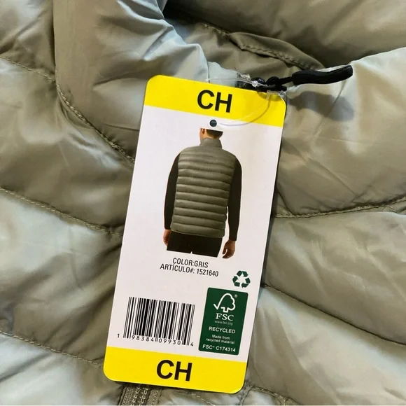 32 Degrees Silver Puffer Vest Size S small NWT - Picture 13 of 13